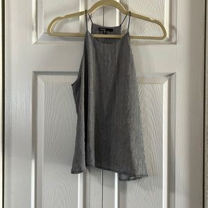 Classy two layer stripped tank- no bra needed 😎